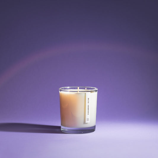 Sojas vaska svece RABARBERS + PLŪME