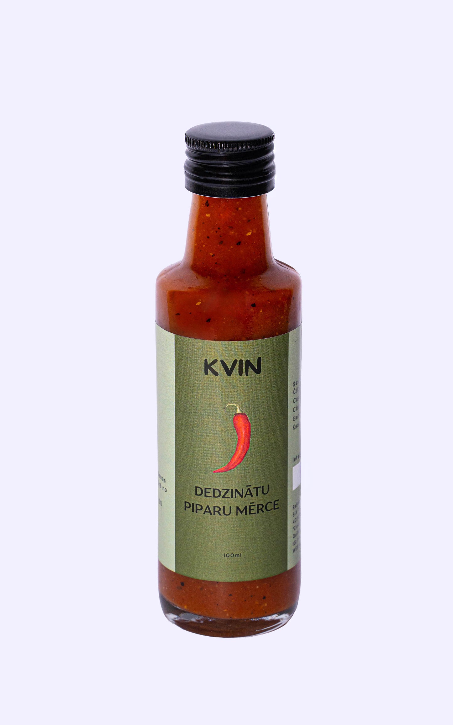 Dedzinātu piparu mērce 100ml