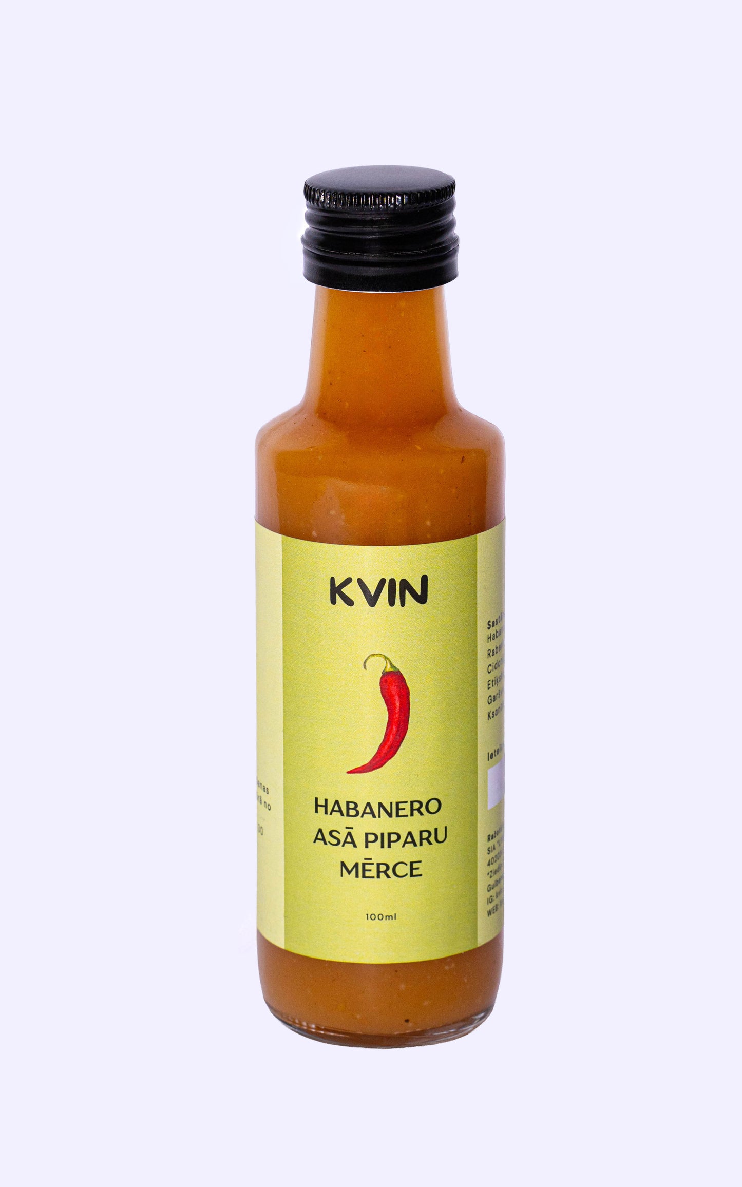 Habanero piparu mērce 100ml