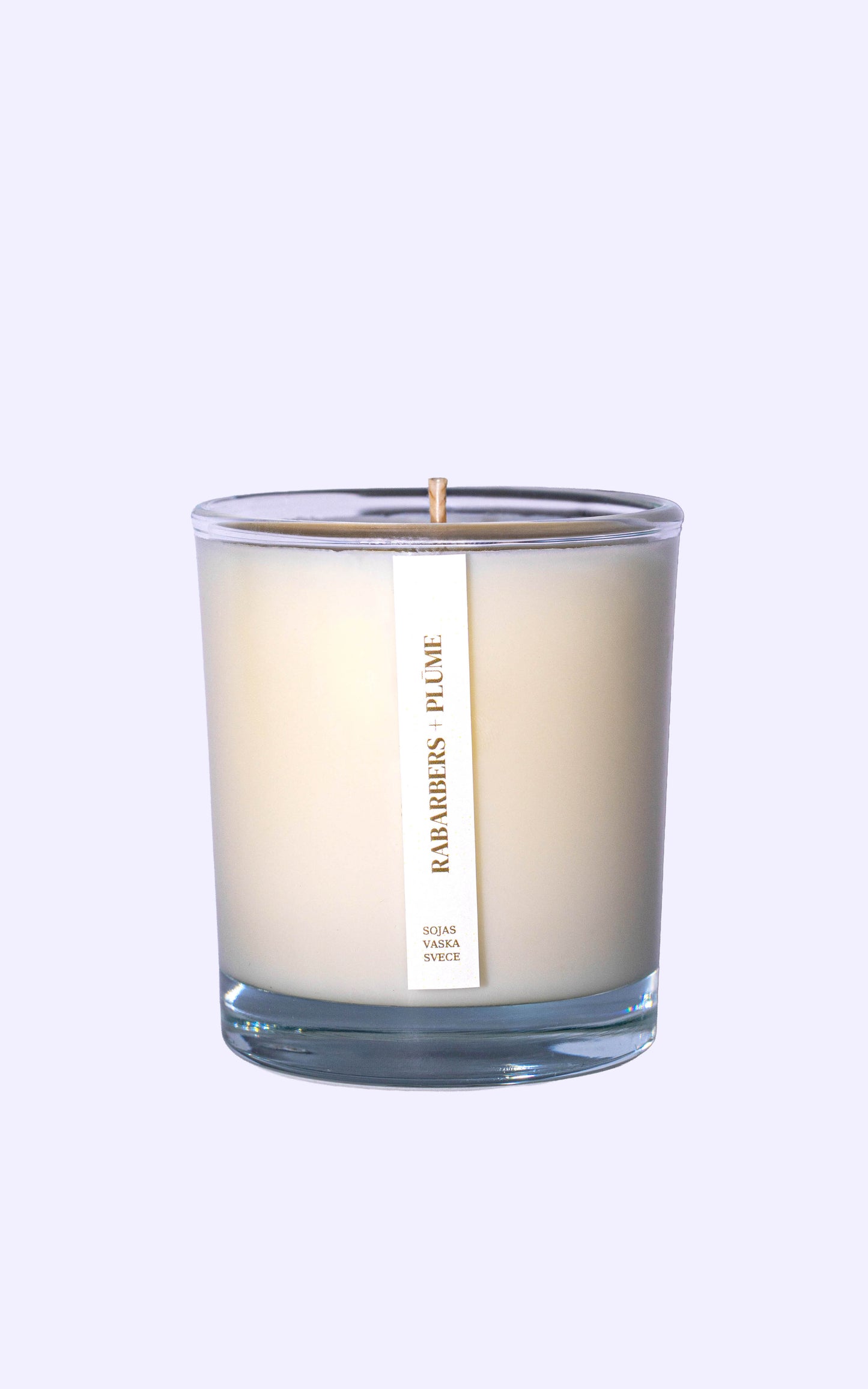 Sojas vaska svece RABARBERS + PLŪME
